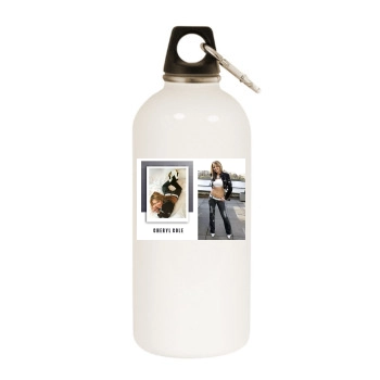 Cheryl Tweedy White Water Bottle With Carabiner