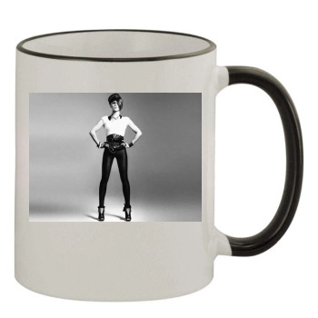 Cheryl Tweedy 11oz Colored Rim & Handle Mug