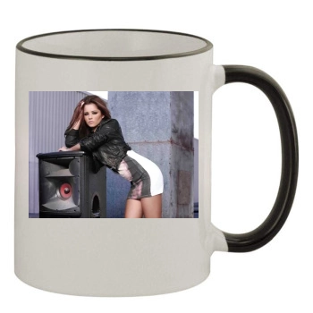 Cheryl Tweedy 11oz Colored Rim & Handle Mug