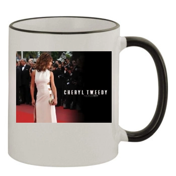 Cheryl Tweedy 11oz Colored Rim & Handle Mug