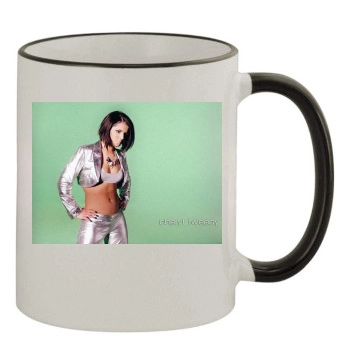 Cheryl Tweedy 11oz Colored Rim & Handle Mug