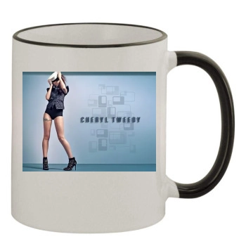 Cheryl Tweedy 11oz Colored Rim & Handle Mug