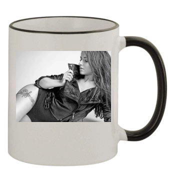 Cheryl Tweedy 11oz Colored Rim & Handle Mug