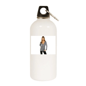 Cheryl Tweedy White Water Bottle With Carabiner