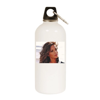 Cheryl Tweedy White Water Bottle With Carabiner