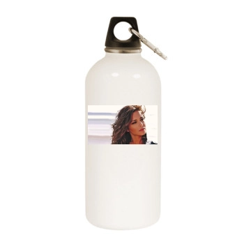 Cheryl Tweedy White Water Bottle With Carabiner