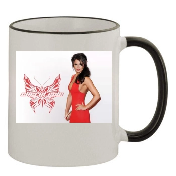 Cheryl Tweedy 11oz Colored Rim & Handle Mug