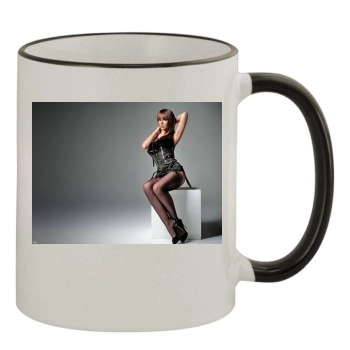 Cheryl Tweedy 11oz Colored Rim & Handle Mug