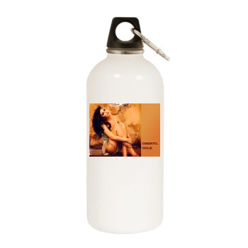 Cheryl Tweedy White Water Bottle With Carabiner