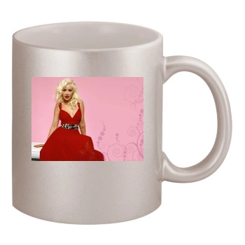 Christina Aguilera 11oz Metallic Silver Mug