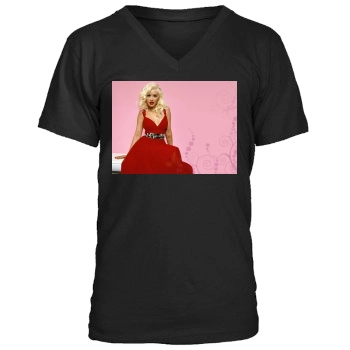 Christina Aguilera Men's V-Neck T-Shirt