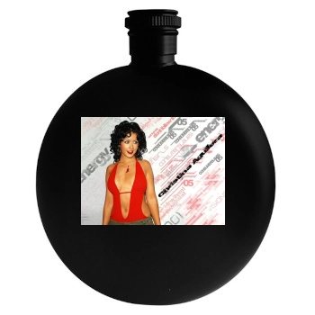 Christina Aguilera Round Flask