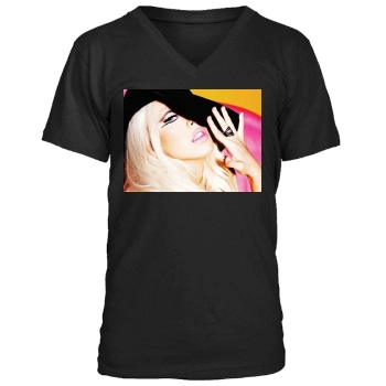 Christina Aguilera Men's V-Neck T-Shirt