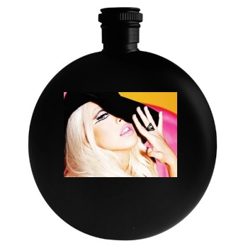 Christina Aguilera Round Flask