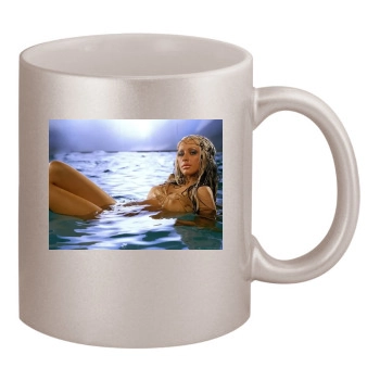 Christina Aguilera 11oz Metallic Silver Mug