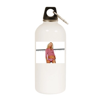 Christina Aguilera White Water Bottle With Carabiner