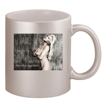 Christina Aguilera 11oz Metallic Silver Mug