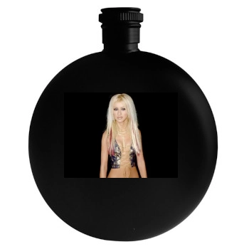 Christina Aguilera Round Flask