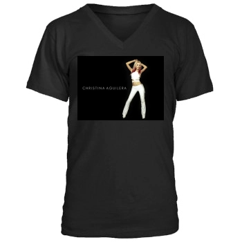 Christina Aguilera Men's V-Neck T-Shirt