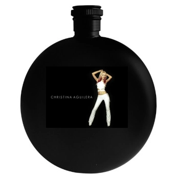 Christina Aguilera Round Flask