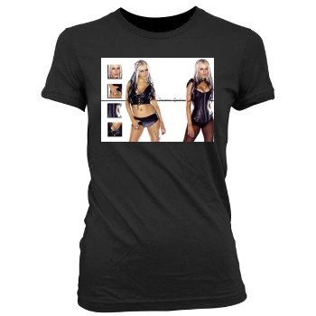 Christina Aguilera Women's Junior Cut Crewneck T-Shirt