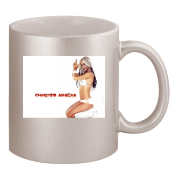 Christina Aguilera 11oz Metallic Silver Mug