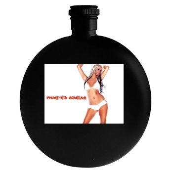 Christina Aguilera Round Flask