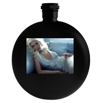 Christina Aguilera Round Flask