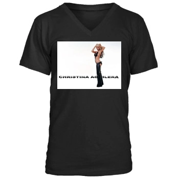 Christina Aguilera Men's V-Neck T-Shirt