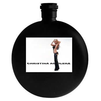 Christina Aguilera Round Flask