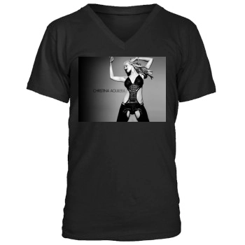 Christina Aguilera Men's V-Neck T-Shirt