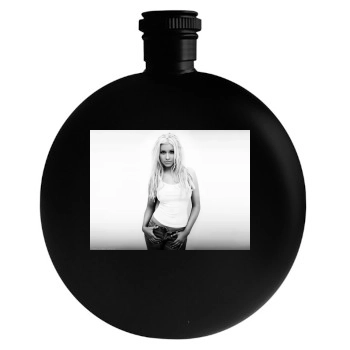 Christina Aguilera Round Flask