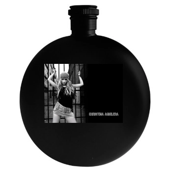 Christina Aguilera Round Flask