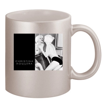 Christina Aguilera 11oz Metallic Silver Mug