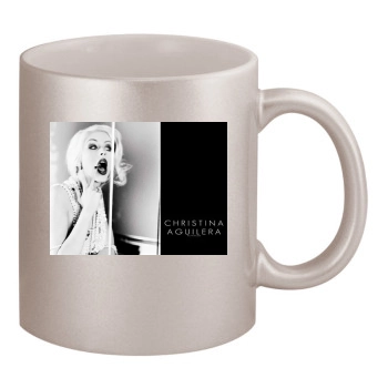 Christina Aguilera 11oz Metallic Silver Mug