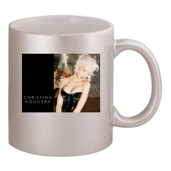 Christina Aguilera 11oz Metallic Silver Mug