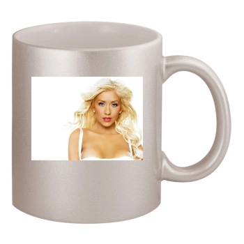 Christina Aguilera 11oz Metallic Silver Mug