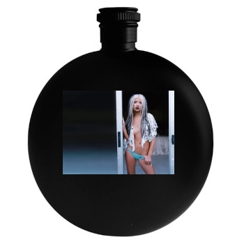 Christina Aguilera Round Flask