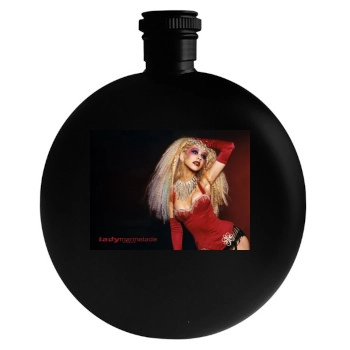 Christina Aguilera Round Flask