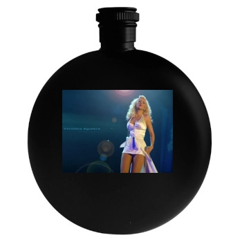 Christina Aguilera Round Flask