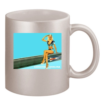 Christina Aguilera 11oz Metallic Silver Mug