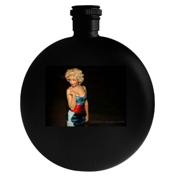 Christina Aguilera Round Flask