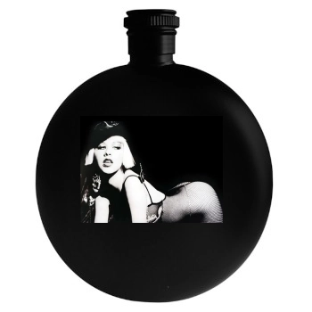 Christina Aguilera Round Flask