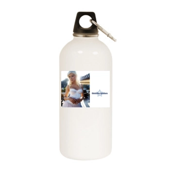 Christina Aguilera White Water Bottle With Carabiner