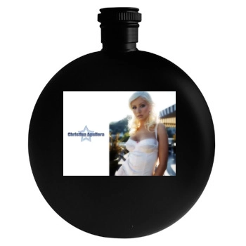 Christina Aguilera Round Flask