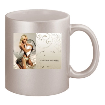 Christina Aguilera 11oz Metallic Silver Mug