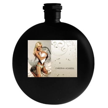 Christina Aguilera Round Flask