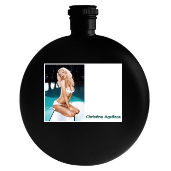 Christina Aguilera Round Flask