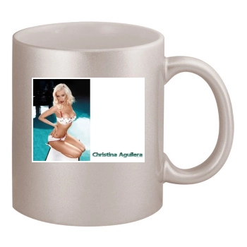 Christina Aguilera 11oz Metallic Silver Mug