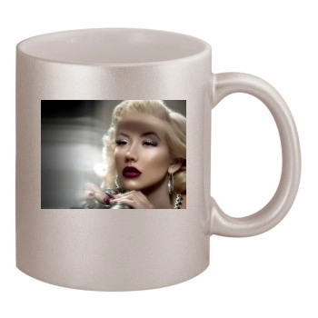 Christina Aguilera 11oz Metallic Silver Mug